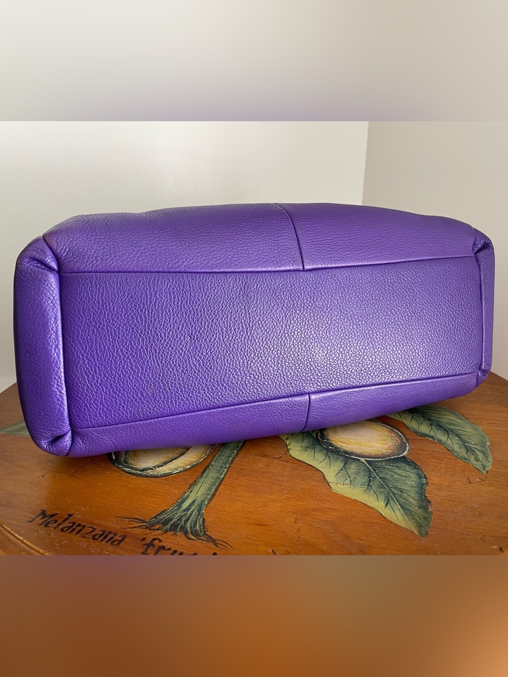 Coach Madison Phoebe Violet Purple Leather Shoulder Bag - Picture 9 of 16